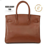 Rare Hermes Birkin 30 In Brown Calf Leather