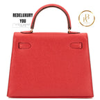 Kelly 15 Micro Sellier Rouge Courchevel