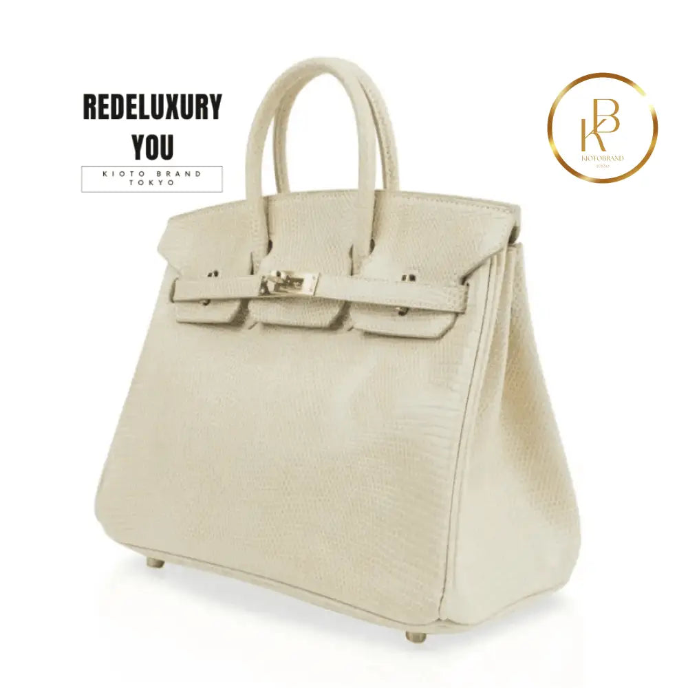 Birkin 25 Blanc Casse Lizard