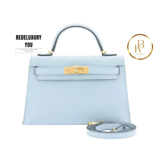 Kelly 20 Mini Blue Brume Vip Gold