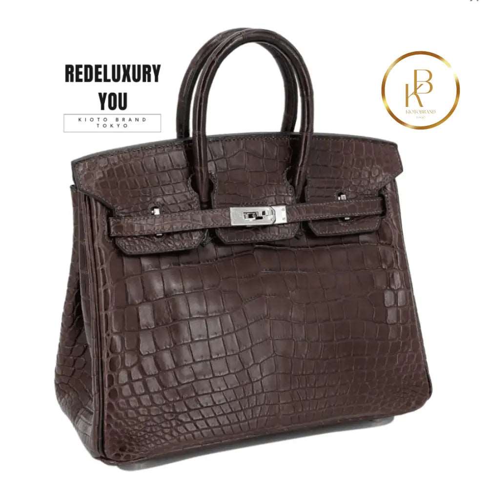 Birkin 25 Ebene Matte Niloticus Crocodile