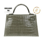 Kelly 20 Mini Pigeon Grey Crocodile