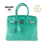 Birkin 30 Jade Porosus Crocodile