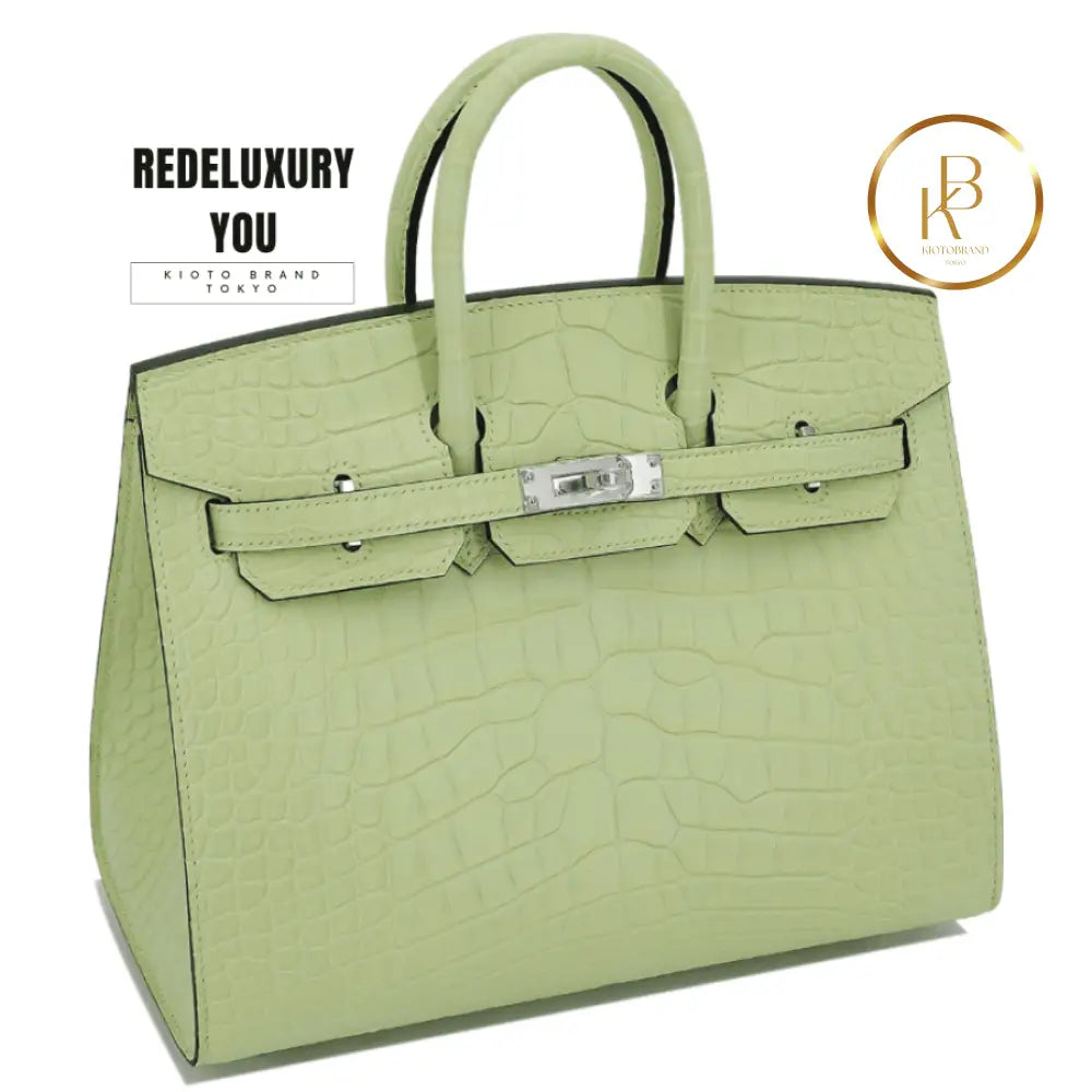 Birkin 25 Sellier Jaune Bourgeon Matte Alligator