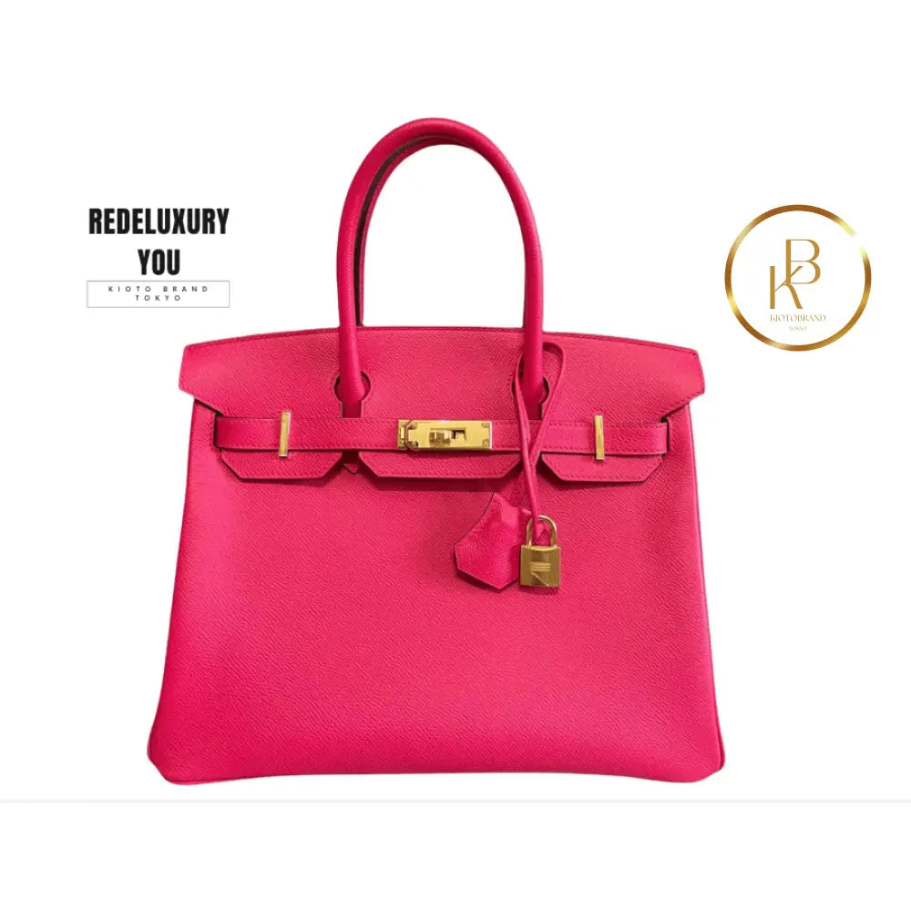 Birkin 30 Rose Extreme Pink Epsom Gold Hardware