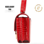 Constance 18 Red Shiny Alligator