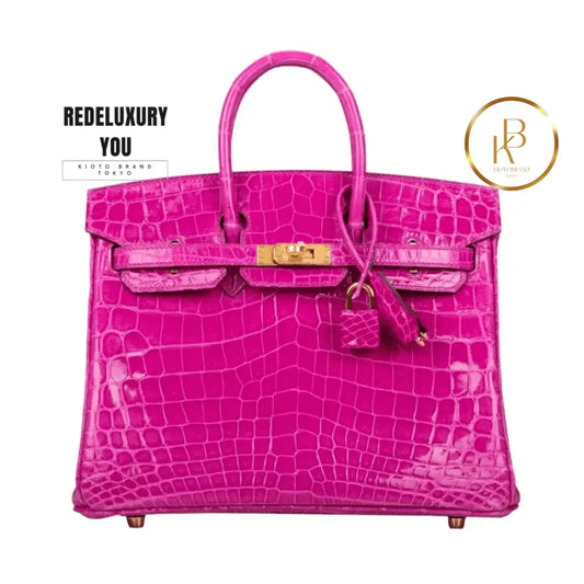 Birkin 25 Rose Scheherazade Niloticus Crocodile