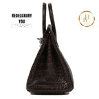 Birkin 25 Alligator Ebene Macassar