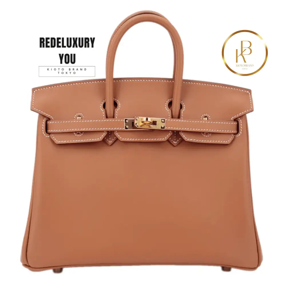 Birkin 25 Gold Jonathan Leather