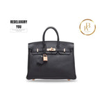 Birkin 25 Black Togo Rose Gold Perfect for Black Friday 2024
