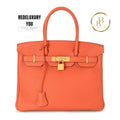 Birkin 30 Feu Orange