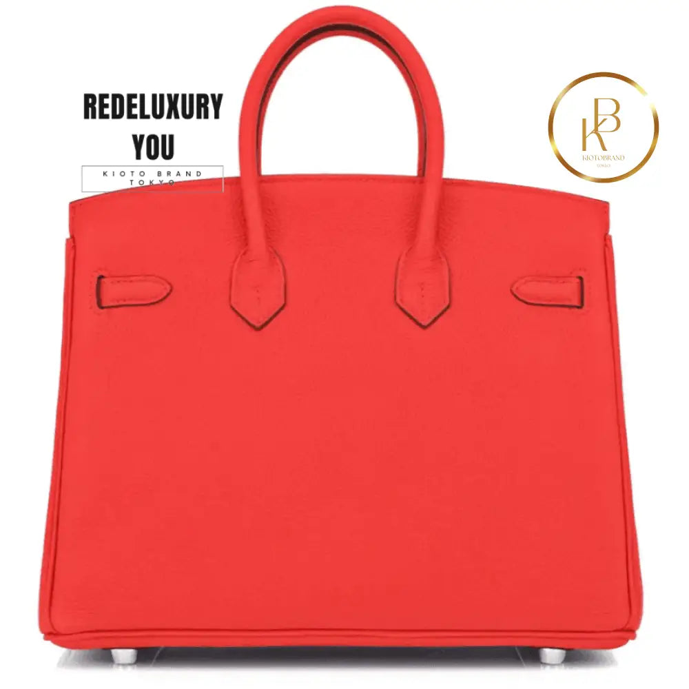 Birkin 25 Capucine Red Orange Togo