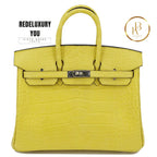 Birkin 25 Mimosa Matte Alligator