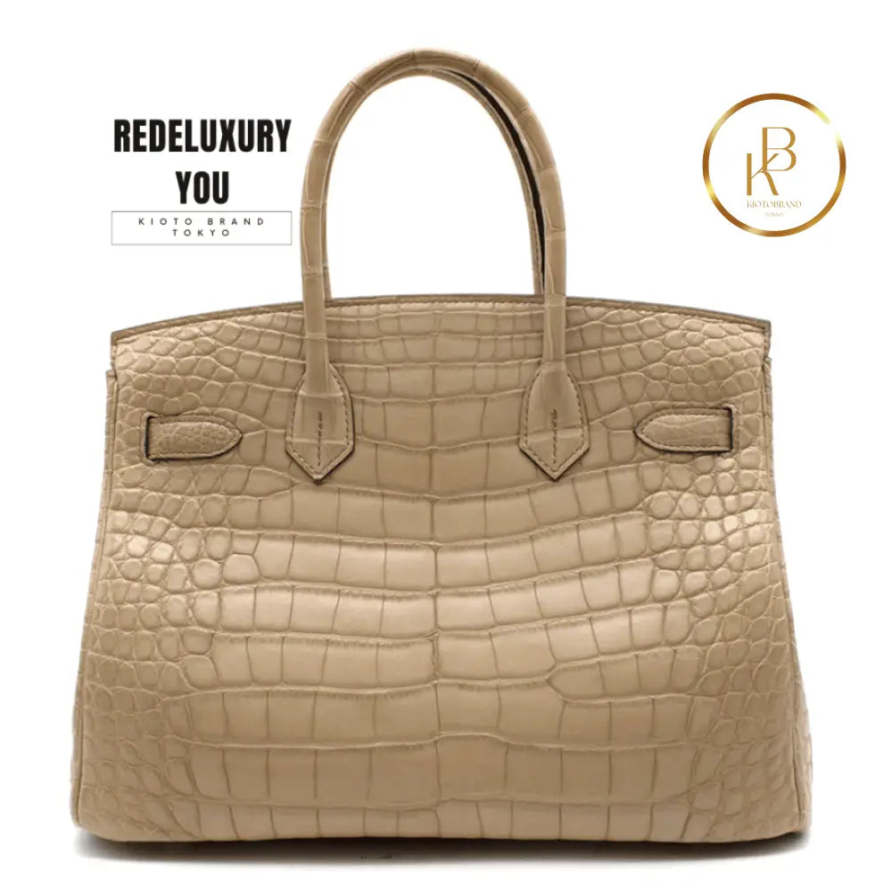 Birkin 30 Poussiere Matte Alligator