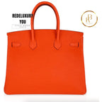 Birkin 35 Feu Orange