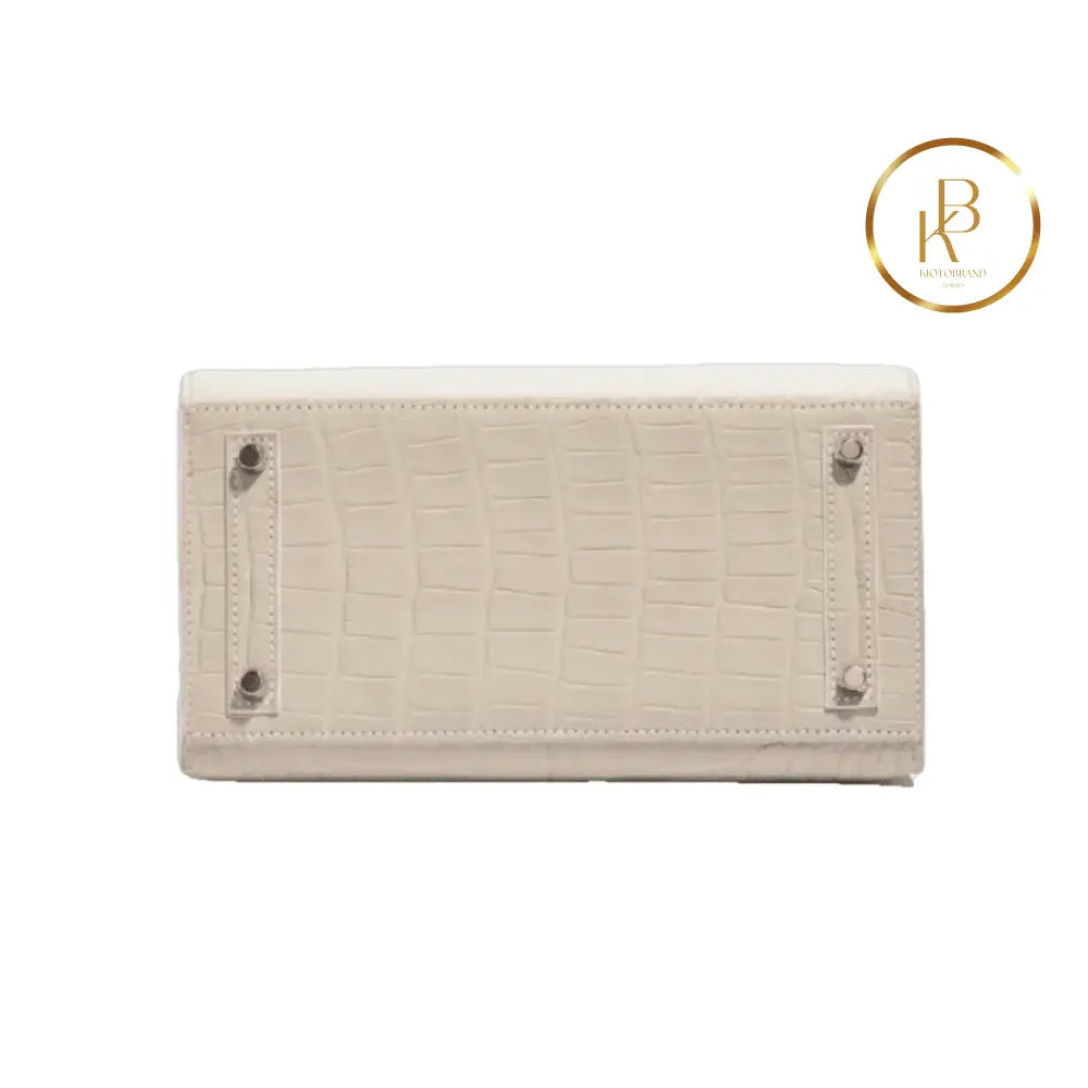 Birkin 20 Faubourg Matte Alligator White