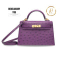 Kelly 20 Mini Violine Ostrich