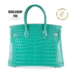 Birkin 30 Jade Porosus Crocodile