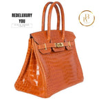 Birkin 30 Shiny Porosus Crocodile