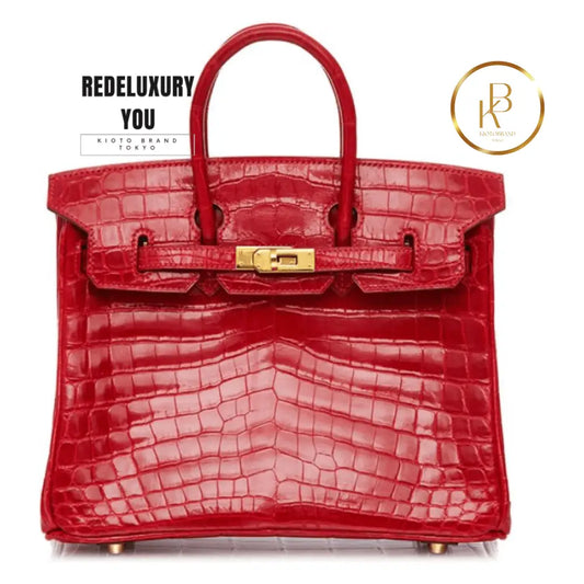 Birkin 25 Red Shiny Lisse