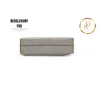 Kelly 20 Mini Gris Perle & Black Matte Alligator