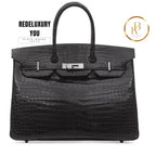 Birkin 35 Porosus Crocodile Leather