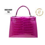 Kelly 28 Ii Sellier Rose Pourpre Pink Mississippiensis Alligator Phw