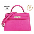 Kelly 20 Mini Ii Sellier Rose Matte Alligator