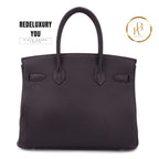 Birkin 30 Retourne Raisin Rose Sakura Togo