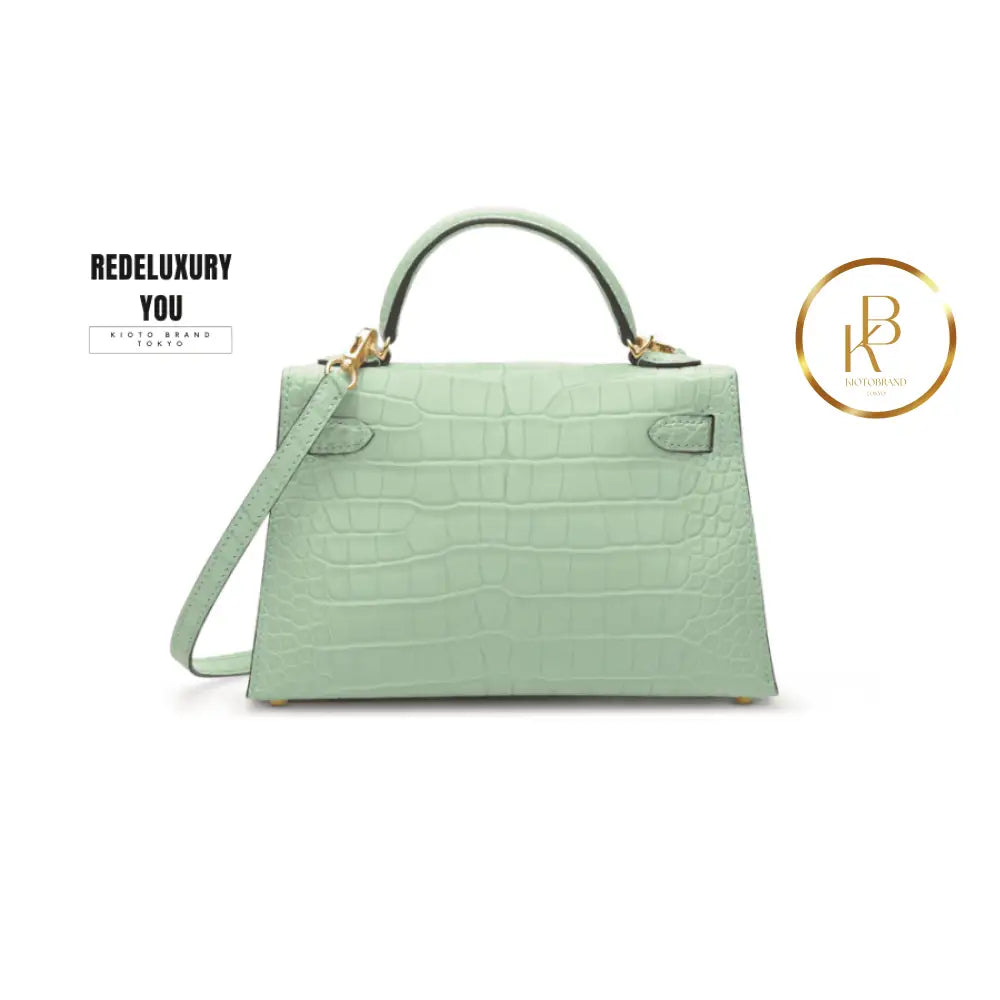 Kelly 20 Mini Ii Matte Vert Alligator