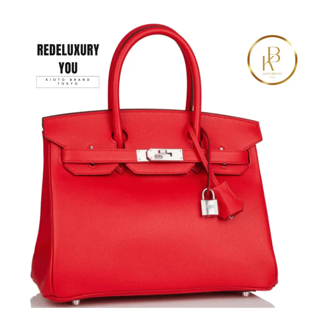 Birkin 30 Rouge De Coeur Epsom