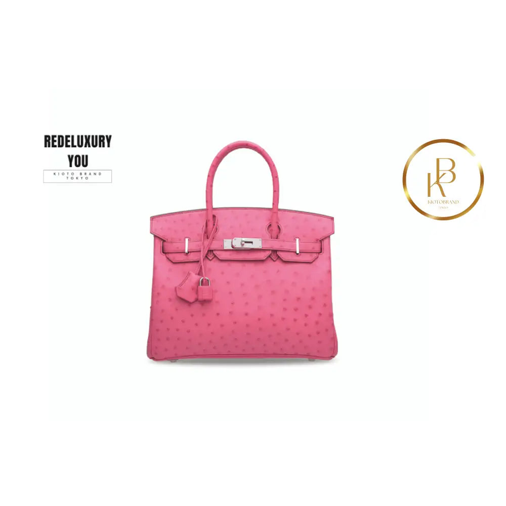 Birkin 30 Fuchsia Ostrich
