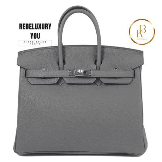 Birkin 25 Etain Togo Palladium