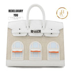 Birkin 20 Faubourg Matte Alligator White Handbags
