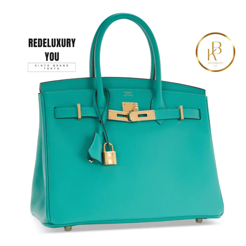 Birkin 30 Vert Verone Epsom