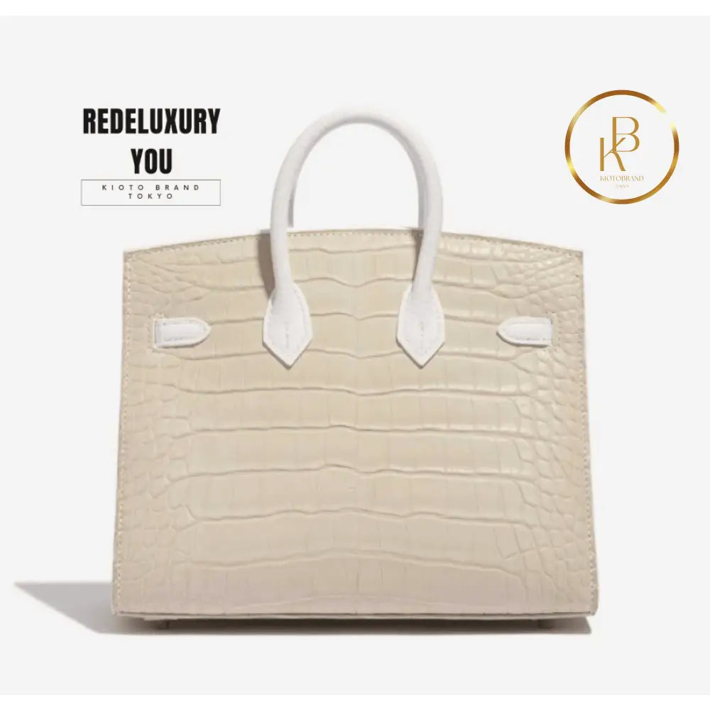 Birkin 20 Faubourg Matte Alligator White Handbags