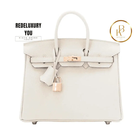 Birkin 25 Craie Rose Gold Hardware