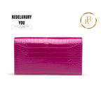 Constance To Go Shiny Rose Pourpre Alligator