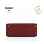 Kelly 25 Rouge H Bordeaux Epsom Sellier