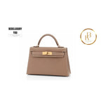 Kelly 20 Mini Etoupe Epsom