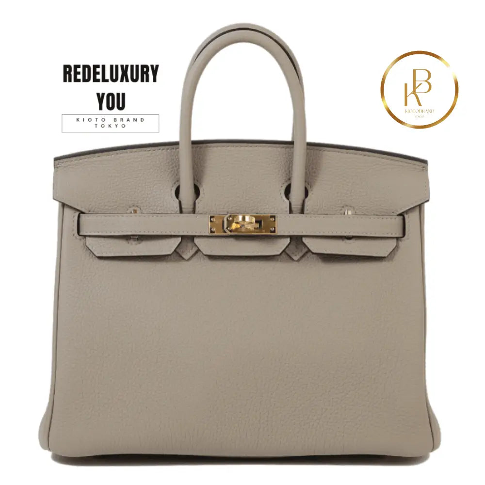 Birkin 25 Gris Tourterelle Togo