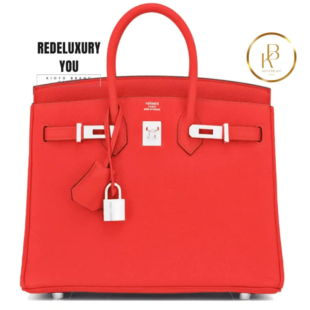 Birkin 25 Capucine Red Orange Togo