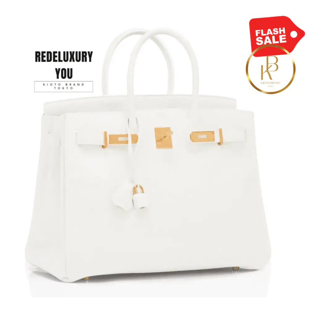 Birkin 35 White Clemence