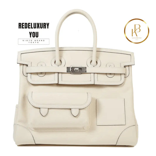 Birkin 35 Cargo Nata Swift & Toile H Canvas