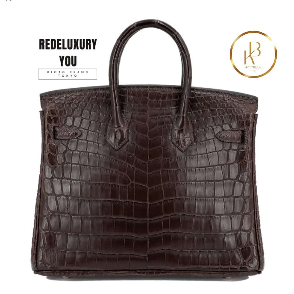 Birkin 25 Ebene Matte Niloticus Crocodile