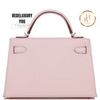 Kelly 20 Mini Sellier Rose Sakura Chèvre