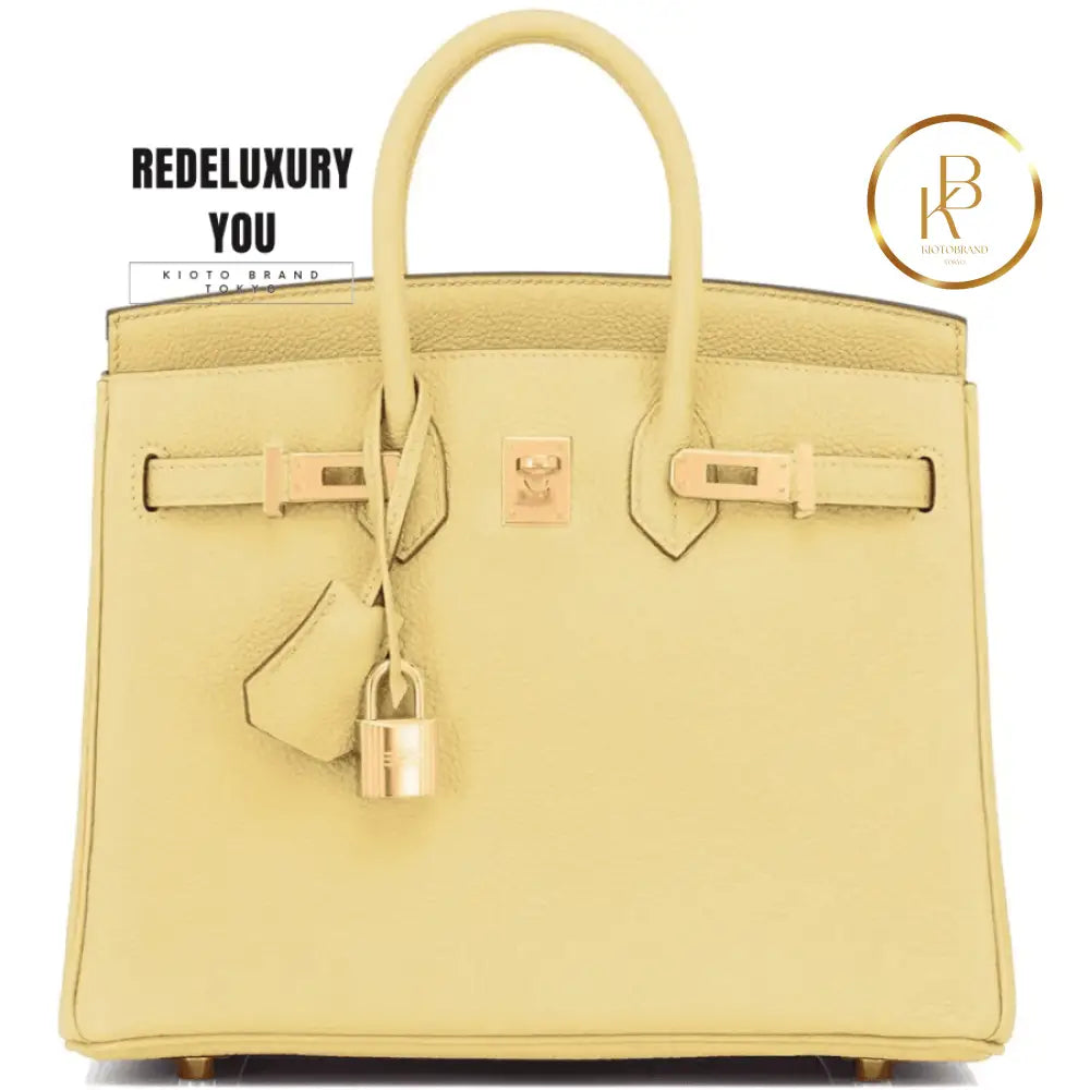 Birkin 25 Jaune Poussin Yellow Ghw