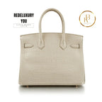 Birkin 30 Beton Matte Alligator Mississippiensis