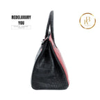 Birkin 35 Hss Special Order Matte Alligator Black Bois De Rose & Graphit