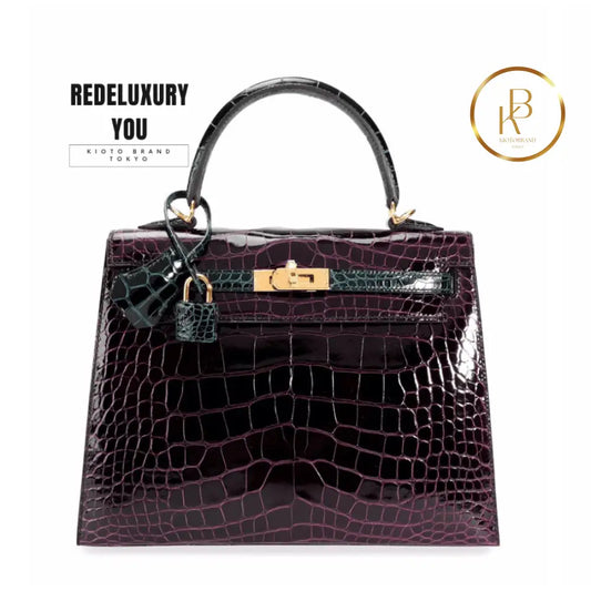 Kelly 25 Sellier 2Way Shiny Alligator